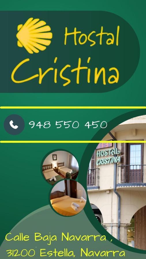 Hostal Cristina Estella Esterno foto